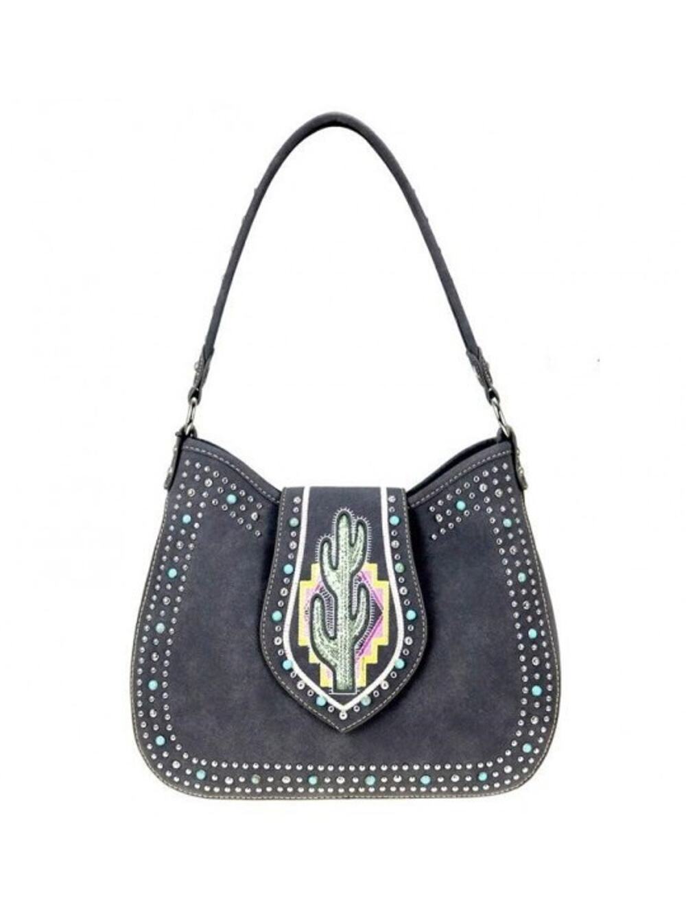 Montana West Grey Hobo Bag Cactus Collection Purse